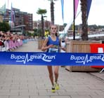 Lydia Turner wins the 15-16 age group in the BUPA  Great North Junior Great north Run .